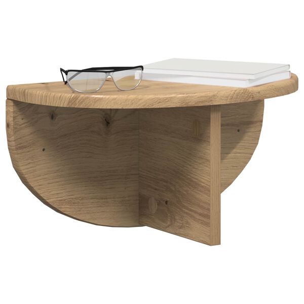 vidaXL Estante de pared Roble artesanal 38 x 19 x 19 cm