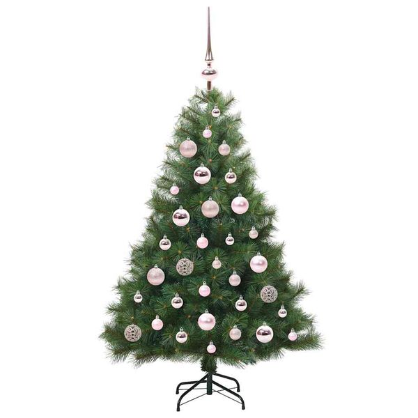 vidaXL Árbol de Navidad artificial con 150 LED Verde 120 cm PE y PVC