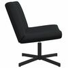 vidaXL Silla giratoria Negro 63 x 75 x 76 cm tela
