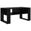 vidaXL Mesa de Caf&eacute; Roble Negro 92 x 49,5 x 45 cm Madera de ingenier&iacute;a