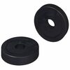 vidaXL adecuado para arandelas planas 2 pcs Negro &empty;15 x 3 mm