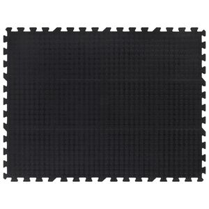vidaXL Baldosa de suelo de goma negro 12 mm 90x120 cm