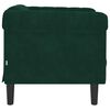 vidaXL Sill&oacute;n de terciopelo verde oscuro