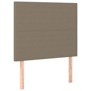 vidaXL Cabecero de cama gris topo 80x5x118/128 cm Tela