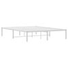 vidaXL Estructura de cama de metal blanca 135x190 cm