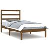 vidaXL Estructura de cama madera maciza pino marr&oacute;n miel 100x200 cm