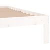 vidaXL Estructura de cama individual sin colch&oacute;n blanco 90x190 cm
