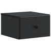 vidaXL Mesita de Noche de Pared con caj&oacute;n Negro 34,5 x 33 x 20 cm