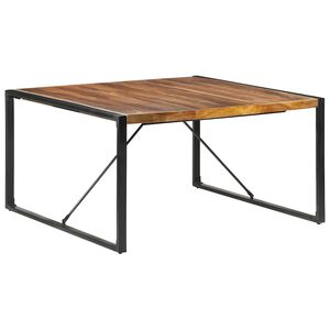 vidaXL Mesa de comedor de madera maciza 140x140x75 cm
