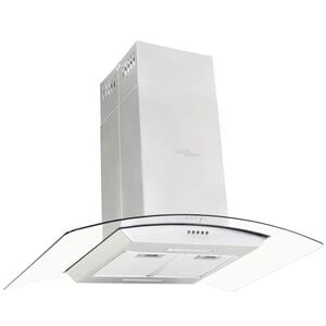 vidaXL Campana extractora de techo 90 cm acero inoxidable 756 m&sup3;/h LED