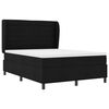 vidaXL Cama tipo Box Spring con colch&oacute;n Negro 140 x 190 cm tela