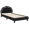 vidaXL Cama para ni&ntilde;os con cabecero Negro 90 x 190 cm Terciopelo
