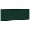 vidaXL Cabecero de cama acolchado Hanko terciopelo verde oscuro 140 cm