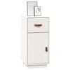 vidaXL Aparador de madera maciza de pino blanco 34x40x75 cm