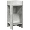 vidaXL Mesa auxiliar con estante gris hormig&oacute;n 25,5x27x60 cm