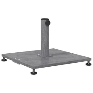 vidaXL Base para sombrilla 28.95 kg Apariencia de Madera Gris Oscuro