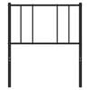 vidaXL Cabecero de repuesto de metal negro 80 cm