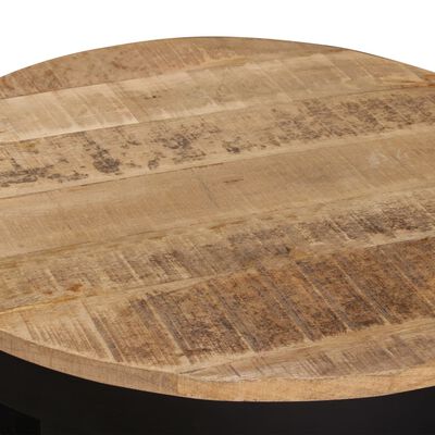 vidaXL Mesa de centro madera maciza de mango sin tratar 60x40 cm