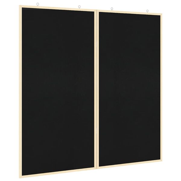 vidaXL Tablero de Anuncios Manual Negro 80 x 80 x 1.4 cm