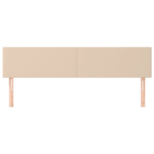 vidaXL Cabeceros capuchino 180x5x78/88 cm cuero sint&eacute;tico