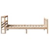 vidaXL Estructura de cama sin colchón madera maciza pino 75x190 cm