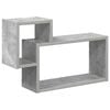 vidaXL Estante de pared Montada en la pared Gris Hormig&oacute;n