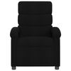vidaXL Sillón reclinable de masaje de tela negro