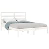 vidaXL Estructura de cama sin colchón madera de pino blanca 140x190 cm
