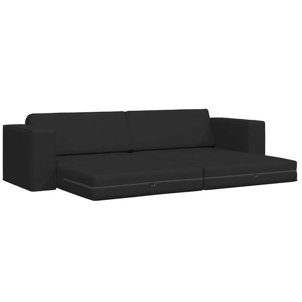 vidaXL Sof&aacute; cama 200cm Negro tela