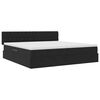 vidaXL Cama con almacenamiento Negro 200 x 200 cm Terciopelo