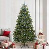 vidaXL Árbol de Navidad artificial Verde 240 cm PVC y Metal