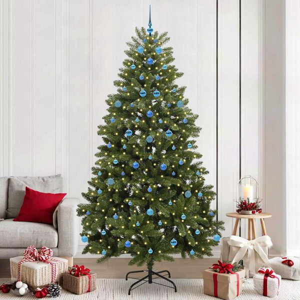 vidaXL Árbol de Navidad artificial Verde 240 cm PVC y Metal