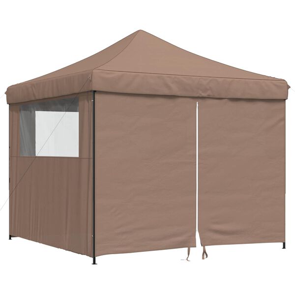 vidaXL Carpa de Fiesta Marr&oacute;n 292 x 292 x 315 cm Tela Oxford