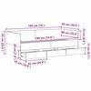 vidaXL Cama de d&iacute;a Madera Vieja 90 x 190 cm Madera contrachapada