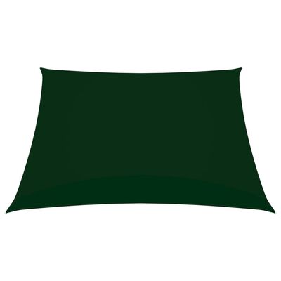 vidaXL Toldo de vela cuadrado tela Oxford verde oscuro 4,5x4,5 m