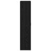 vidaXL Highboard Roble negro 80 x 39 x 178 cm Madera contrachapada