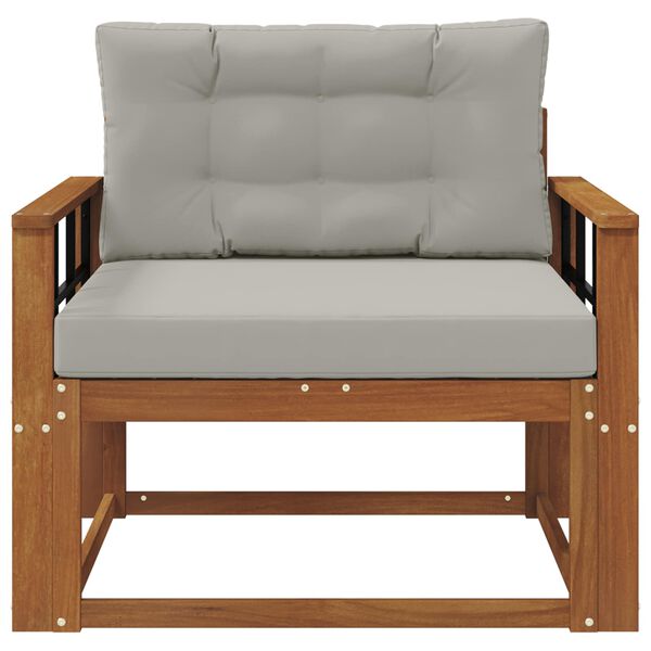 vidaXL Sof&aacute; intermedio de exterior Madera de Acacia S&oacute;lida Natural