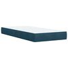 vidaXL Cama box spring con colch&oacute;n terciopelo azul 90x190 cm