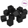 vidaXL Sujeta Caj&oacute;n 6792 pcs Negro 15 x 15 x 15mm Cop&oacute;l&iacute;mero PP