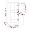 vidaXL Aparadores 2 uds madera contrachapada blanco 30x30x70 cm