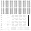 vidaXL Valla con Poste Gris 1,4 x 100 m Acero y PVC