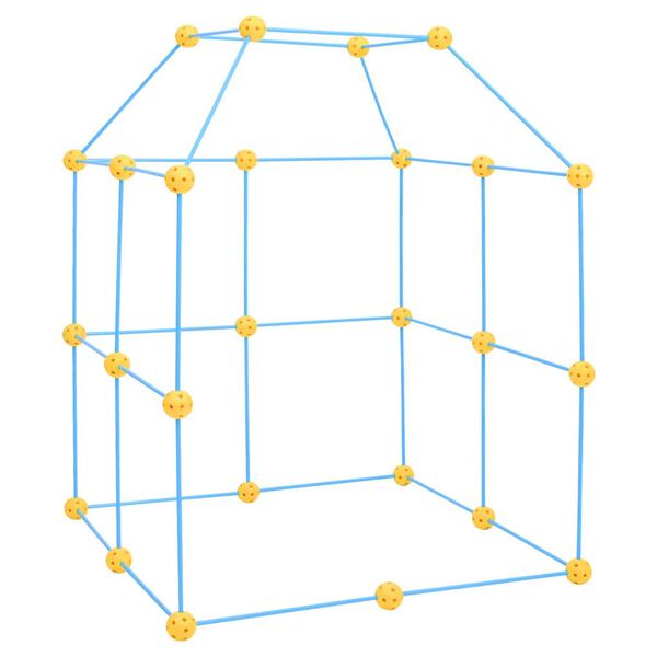 vidaXL Kit de construcción de fuerte para niños 72 piezas