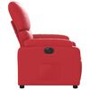 vidaXL Sillón reclinable eléctrico de cuero sintético rojo