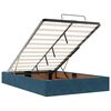 vidaXL Estructura de cama otomana colchones terciopelo azul oscuro
