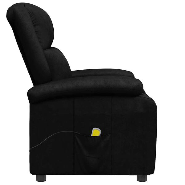 vidaXL Sill&oacute;n de masaje de cuero sint&eacute;tico negro