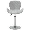 vidaXL Sillas de comedor giratorias 2 uds de terciopelo gris claro