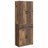 vidaXL Juego de armarios 2 uds. Madera envejecida Madera de ingenier&iacute;a