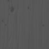 vidaXL Cabecero de cama de pared madera maciza pino gris 127,5x3x80 cm