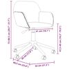 vidaXL Silla de oficina giratoria de tela gris claro