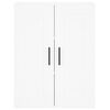 vidaXL Aparador alto madera contrachapada blanco 69,5x34x180 cm